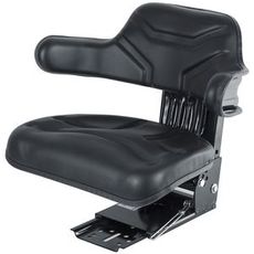 PVC-sæde der tilbyder slidstyrke og komfort til krævende arbejdsmiljøer.