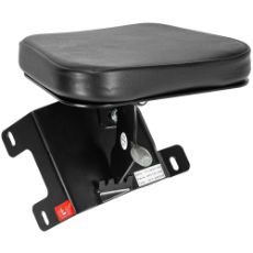 Passagersæde i PVC, komfortabelt og slidstærkt design til transport og arbejde.