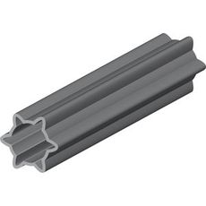 Stjerneprofil indre 61mm, 1,04 meter, til højtydende anvendelser.
