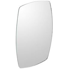 Stort konvekst spejlglas 160x254 mm, perfekt til landbrugsmaskiner og lastbiler.