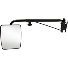 Teleskopisk venstre spejl, justerbar for optimeret trafikovervågning.