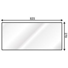 Nedre bagrude i 5mm glas, designet til at passe smidigt i dit udstyr.