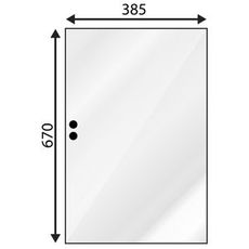 Åben siderude for Cih JD DB traktorer, robust og holdbar.
