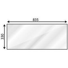 Bagrude for Db Case 1-Del, 90-94 modeller, sikrer klart udsyn og holdbarhed.