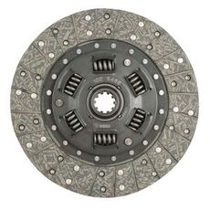 Lamelskive 254mm med fjedercenter og 10 tænder, designet til effektiv kraftoverførsel.