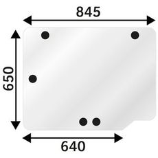Bagrude øvre til Cih-traktorer, perfekt pasform og slidstærkt design for bedste udsyn.
