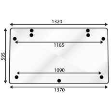 Bagrude til Fiat 90 Serie, kabinelang design for god udsigt og beskyttelse.