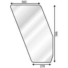 Dørrude til Fiat 80 Serie, stilfuldt design og ideel pasform.