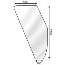 Kvalitets dørrude til Fiat 90 Serie, stærk og holdbar konstruktion.