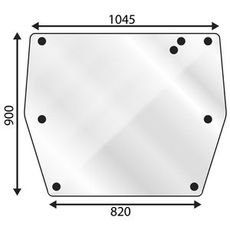 Bagrude øvre til Valmet 255-665, sikrer klart udsyn og holdbarhed.