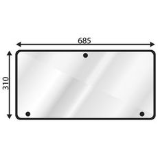 Alsidig bageste rude nedre til Valmet 505-905, sikrer optimal funktion.