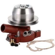 Kraftfuld vandpumpe med remskive og pakning, afgørende for drift af landbrugsmaskiner.