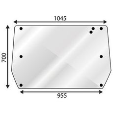 Bagrude øvre for Valmet 205-665, perfekt til skovarbejde, bevar dit udsyn.