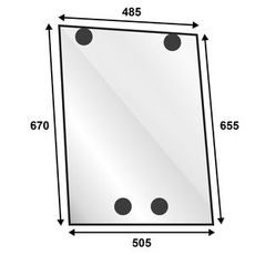 Venstre siderude for Valmet traktorer, perfekt for modeller 6000 til 8000.