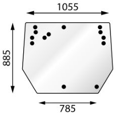 Holdbar bagrude nederst til Valtra C-Serie, sikrer godt udsyn.