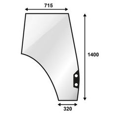 Høj dørrude til Valtra N-T Serie, robust design og god beskyttelse.