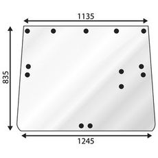Bagvindue til John Deere Sg2, model med 5 Reik, perfekt til at genskabe din traktors vindue.