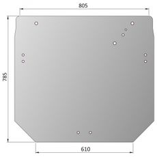 Bagrude til John Deere 5620-5820, for at sikre sikker arbejdssigte.
