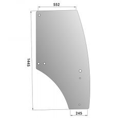 Højre dørglas til John Deere 5620-5820, giver god beskyttelse og udsyn.