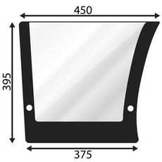 Dørrude Nedre John Deere Venstre/Høj Mc1 Cc2, giver holdbarhed og beskyttelse.