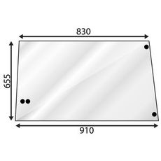 Venstre siderude til John Deere SG2 traktorer, høj kvalitet og holdbar.