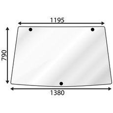 Forrude til John Deere 6000-serie, perfekt til høj ydeevne og sikkerhed.