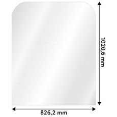 Øvre forrude for Hitachi Zx, perfekt pasform for øget sikkerhed.