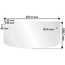 Forrude for Hitachi Ex-5 Lav, sikrer fremragende udsyn og holdbarhed.