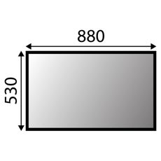 Forrude Volvo ECR58 ECR88 nedre