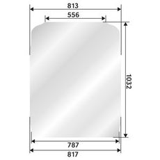 Øvre forrude til Volvo B, giver klart udsyn og beskyttelse.