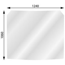 Forrude til Volvo Bm L50 - L330, sikker og holdbar løsning.