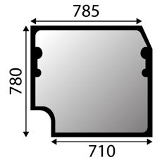 Forrude Volvo ECR58D ECR88D øvre