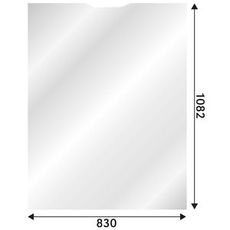 Forrude for New Holland B øvre, designet til holdbarhed og beskyttelse.