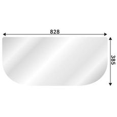 Forrude for New Holland B lavere, ideel til at beskytte føreren.