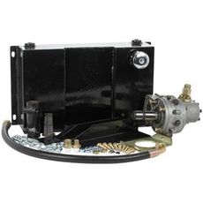 Hydraulisk pumpeenhed med tank, gearkasse og pumpe