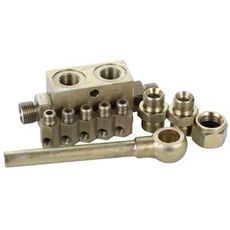 Komplet låseventilsæt for effektiv og sikker forbindelse i system.