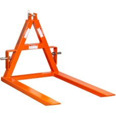 Pallegaffel til traktor, maks kapacitet 900 kg.