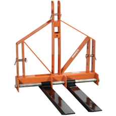 Pallegaffel til traktor, 700 kg kapacitet, kategori 2.