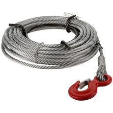 Træktalje wire med krog, 1,6T kapacitet og 20M længde, perfekt til tunge løft.