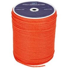 Polyetylen reb 6mm, 650m, orange, stærk og holdbar til forskellige anvendelser.