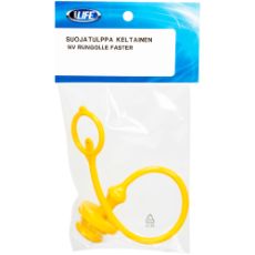 Gul beskyttelsesprop til 1/2" nv hunkobling fra Faster han, sikrer beskyttelse mod snavs.
