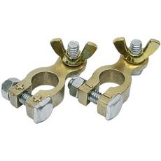 Batteripol af messing, 8mm, tilbyder holdbare og robuste forbindelser.