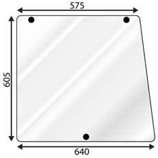 Siderude af højkvalitet til Ford LP-kabine traktorer.