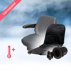 Sædevarmer plus sædebetræk for ekstra komfort på kolde dage.