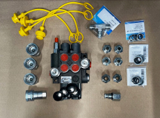 Retningsventil 3/8" - max 40 l/min 2-SPOLE PAKKE, komplet til installation.