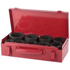 Krafthylsesæt 1" i 9 dele, ideelt til alle typer af industrielle applikationer.