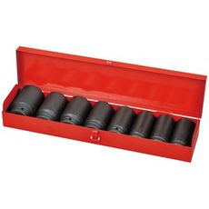 Lang krafthylsesæt 3/4" med 9 dele, til avancerede applikationer.