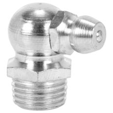 Smørenippel 90 grader, 8mm x 1,0mm, designet til effektiv smøring af forskellige maskiner.