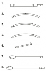 RØRSTAMME 10 DELE (XK6263,XK6264, 1-4, 6-8)