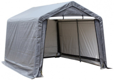 Robust lagerstelt 3x3 meter, perfekt til beskyttelse og opbevaring af udstyr udendørs.